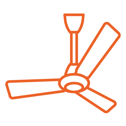 Ceiling fan installation icon
