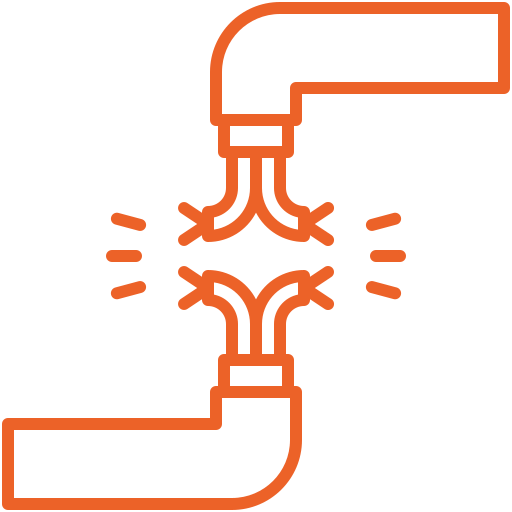 Electrical fault and broken wire icon